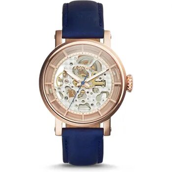 Reloj de cuerda manual para mujer azul de la marca Fossil