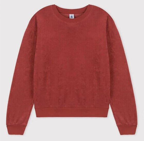 Sudadera de calidad roja para mujer de la marca Petit Bateau