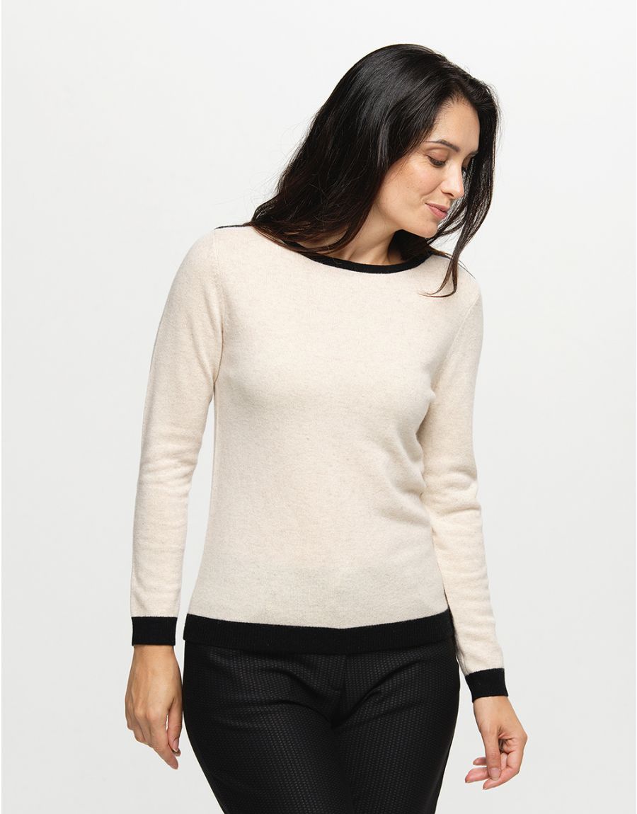 pull cachemire blanc modalova