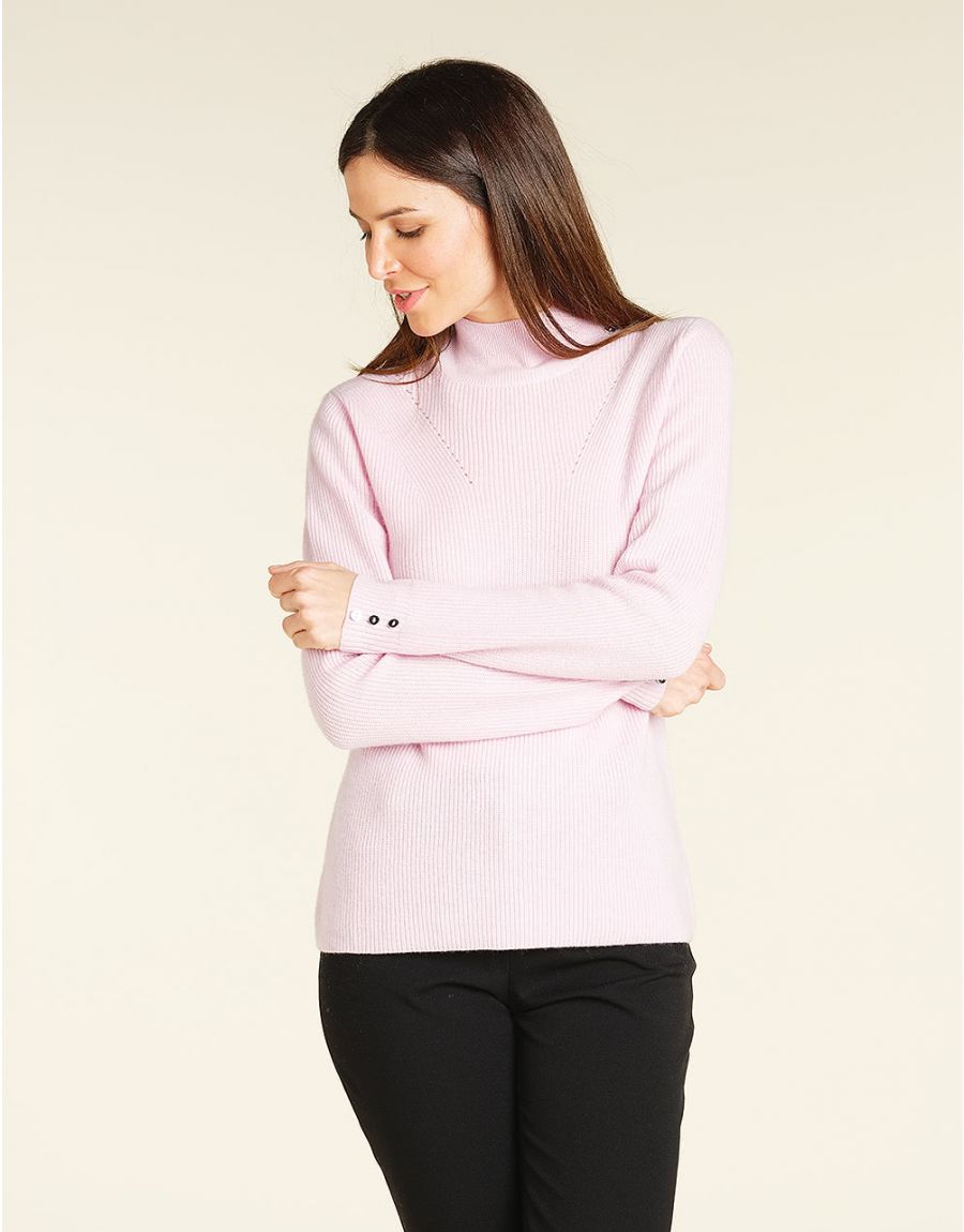 pull cachemire rose modalova