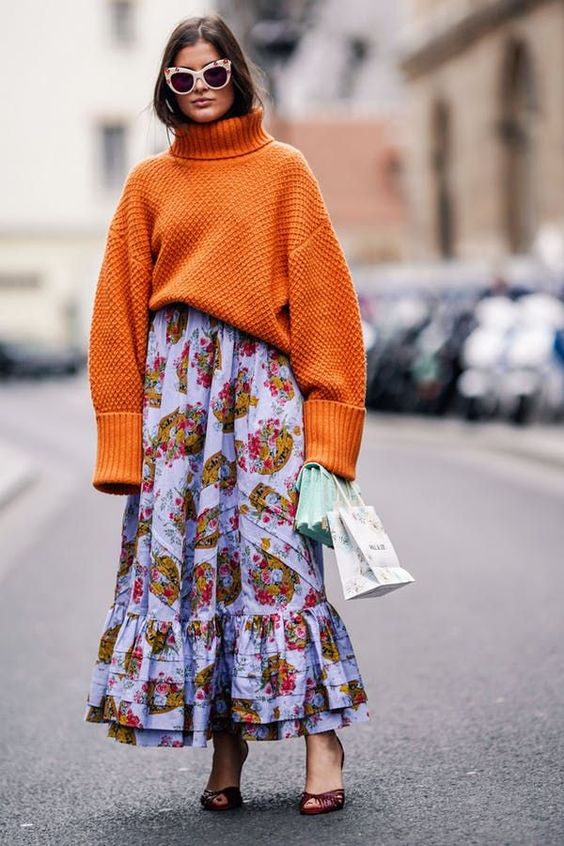 look de primavera fotografiado en plena calle