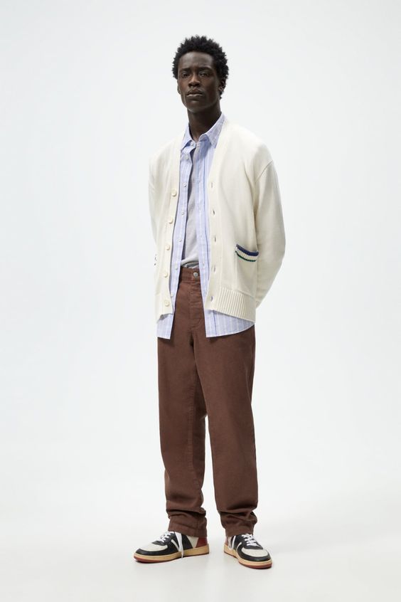 cardigan para hombre deportivo