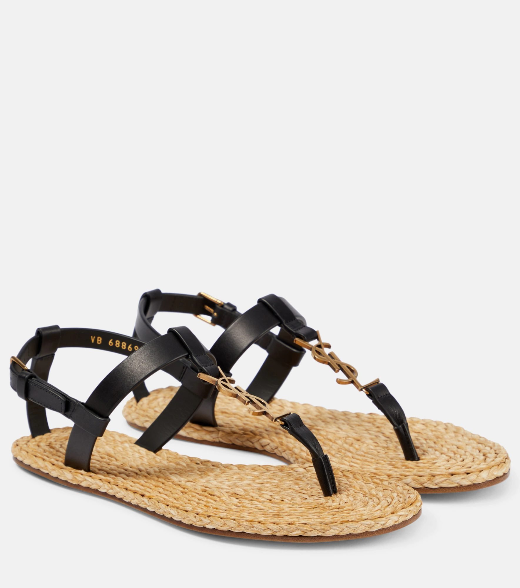 Sandalias de cuero Cassandra de Saint Laurent