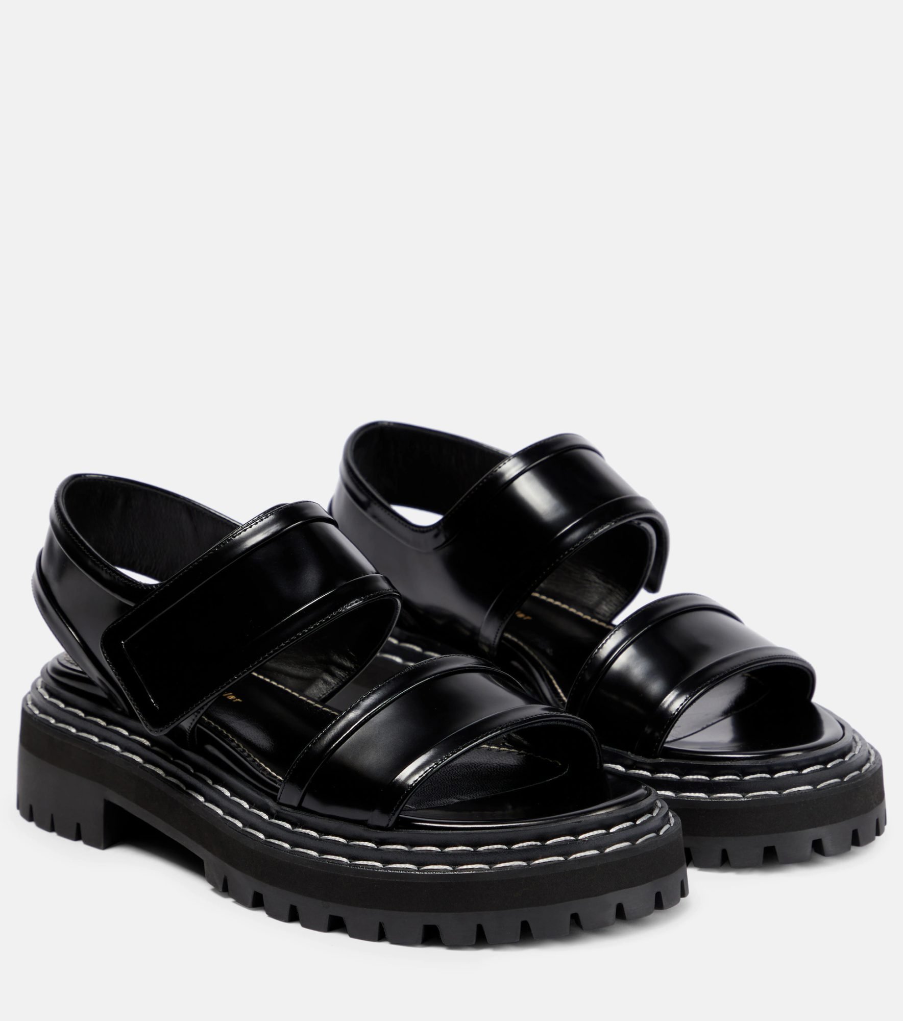 Sandalias de plataformas negras de la marca Proenza Schouler