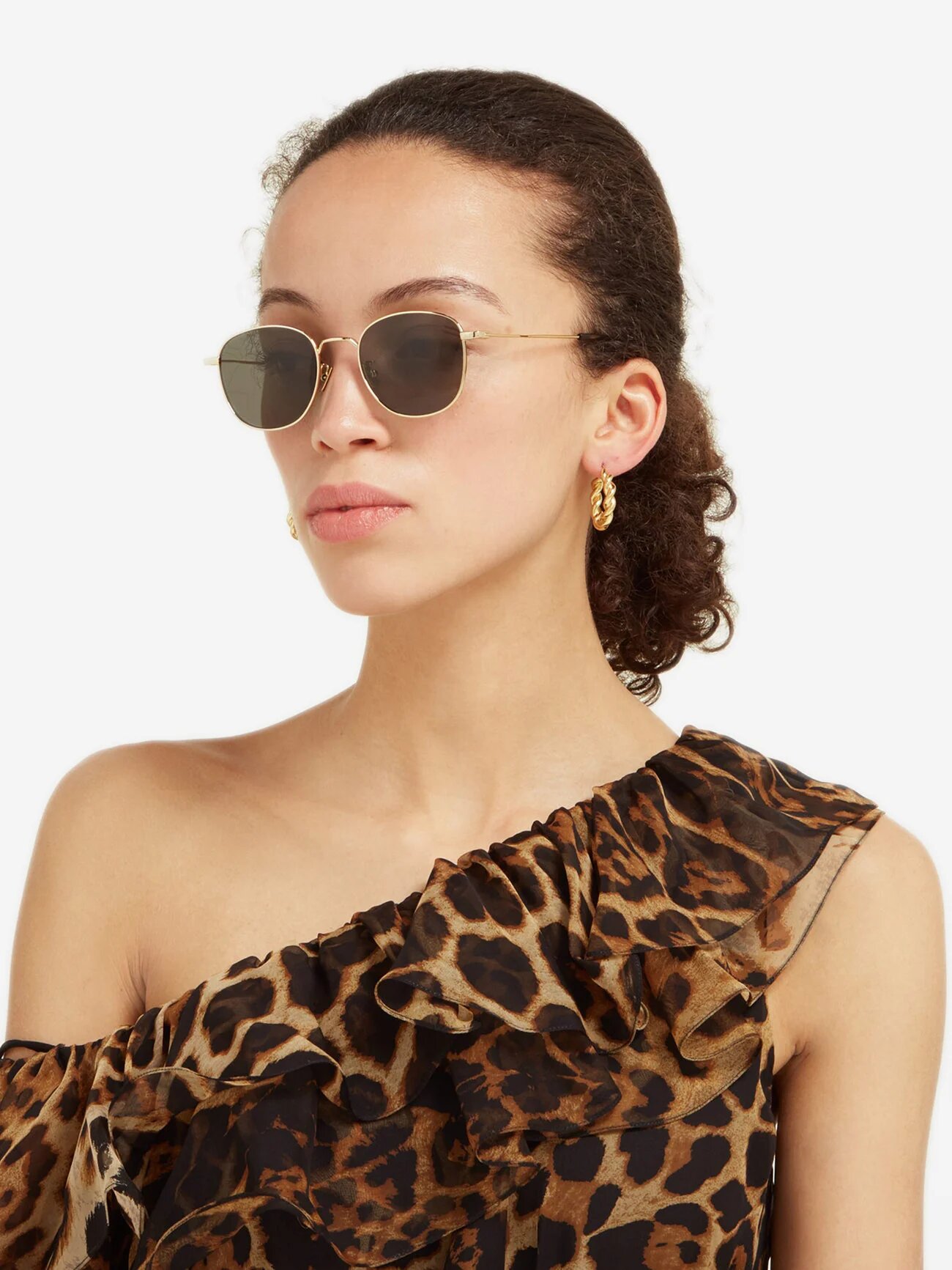 Gafas de sol redondas para mujer de Saint-Laurent Eyewear