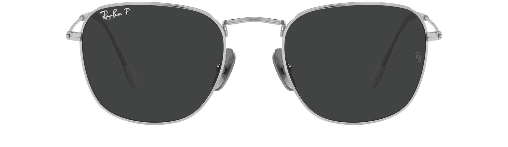 Lunettes de soleil aviateur noires en titane Ray-Ban