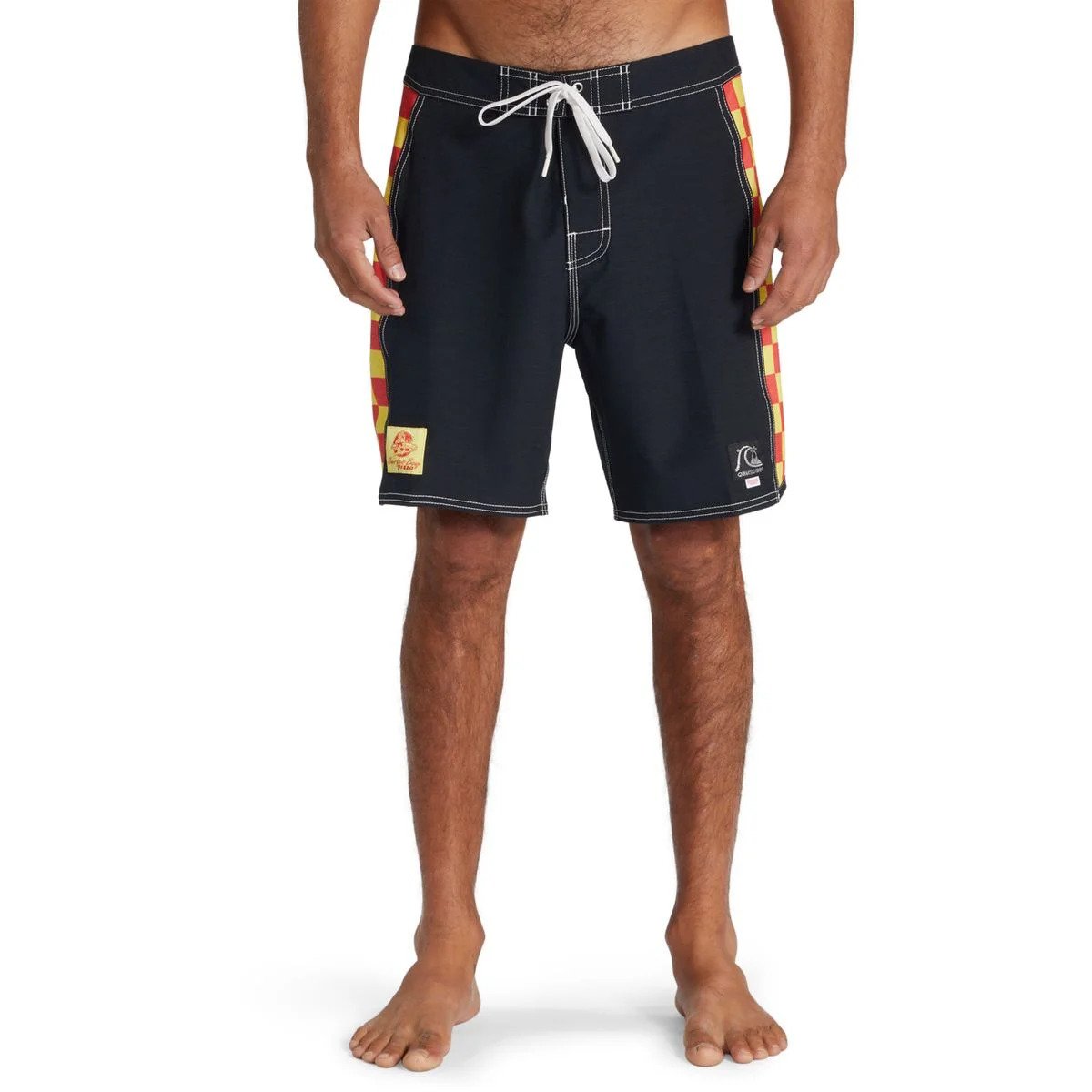 Boardshort negro a talla plana Quicksilver