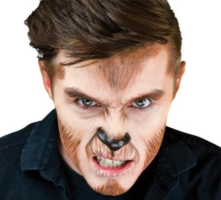 Idee de maquillage Halloween Loup garou