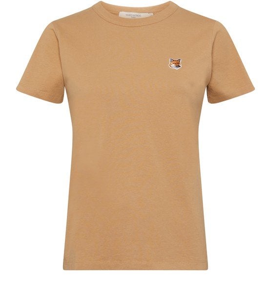 Camiseta mujer camel Maison Kitsuné