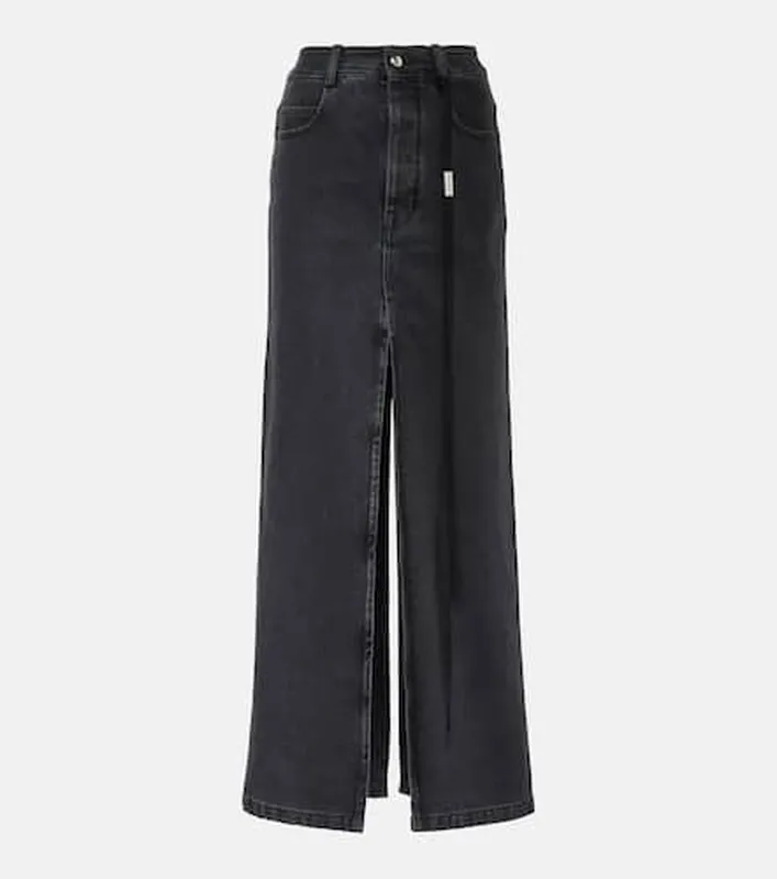 ann demeulemeester jupe longue en jean p00852337 4 Modalova