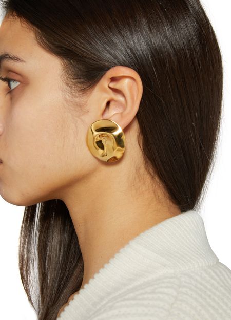 Aretes de oro Beam Alexander McQueen