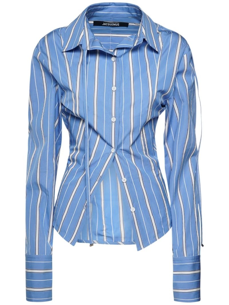 Camisa a rayas azules Jacquemus