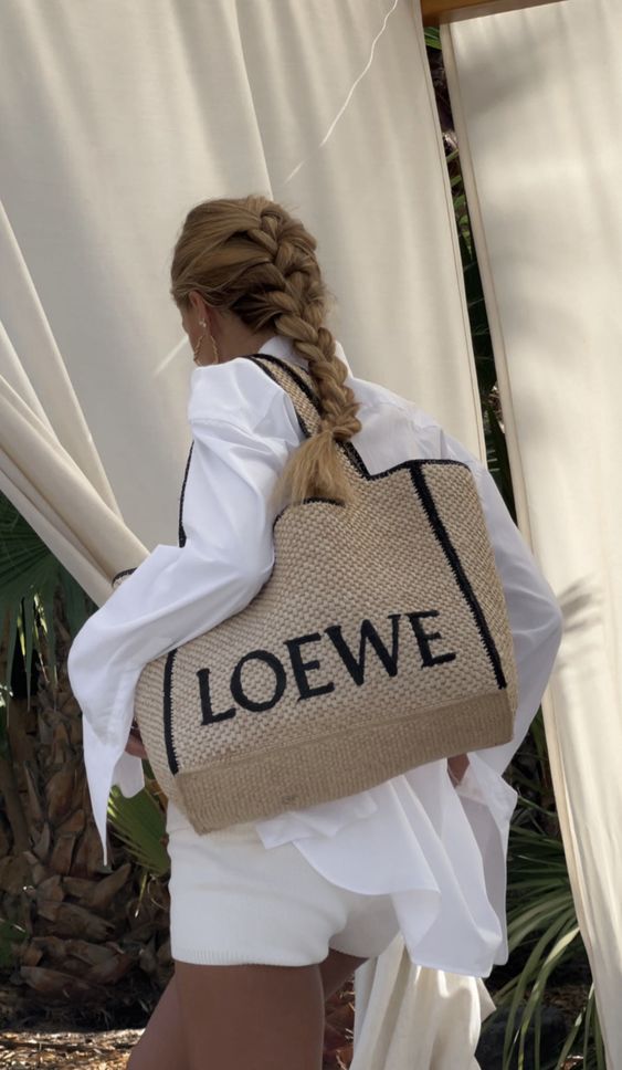 Cabas Loewe en rafia