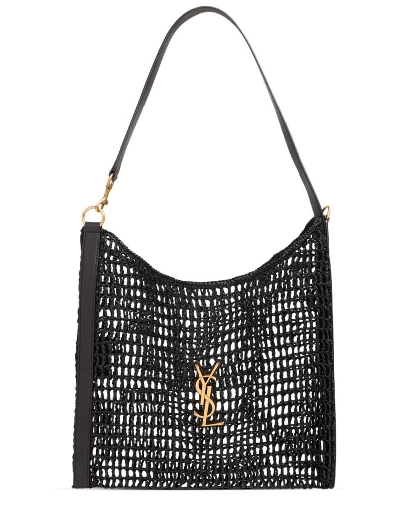 Bolso de crochet en rafia Yves Saint Laurent