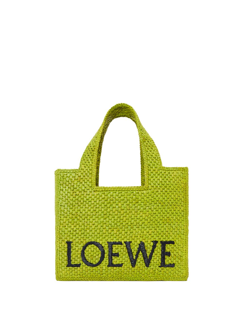 Bolso de rafia verde Loewe x Paula's Ibiza