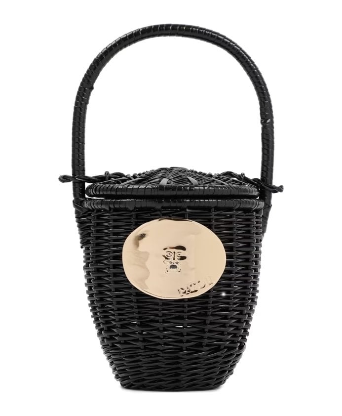 Bolso bucket de mimbre Patou