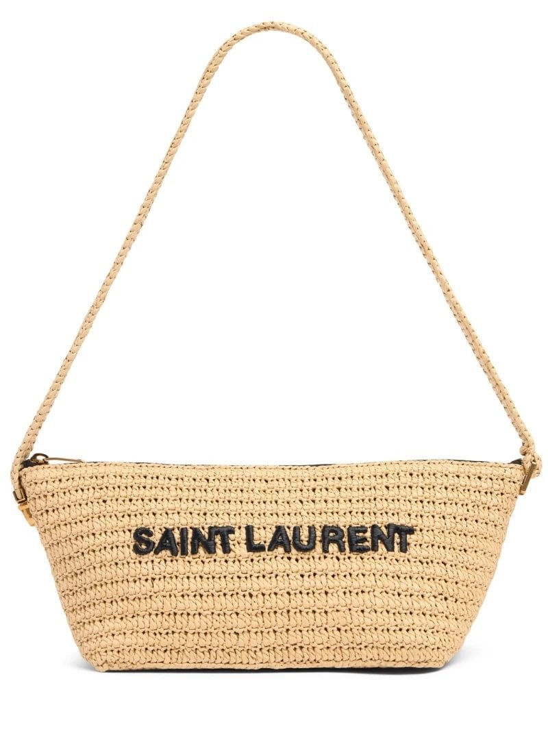 Bolso bandolera en rafia Saint Laurent