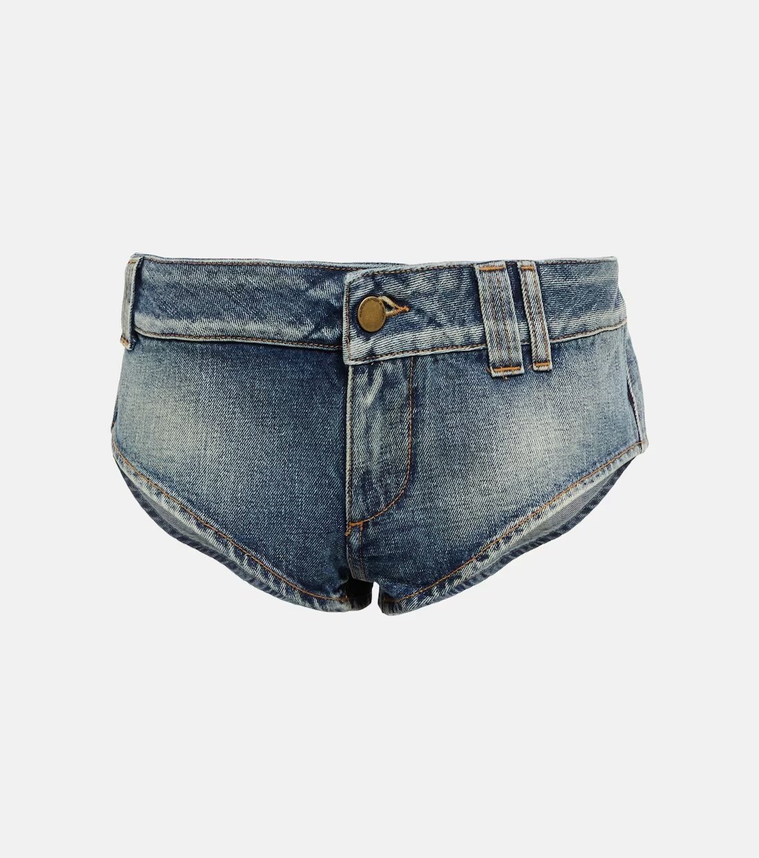 Mini short de jean Alessandra Rich