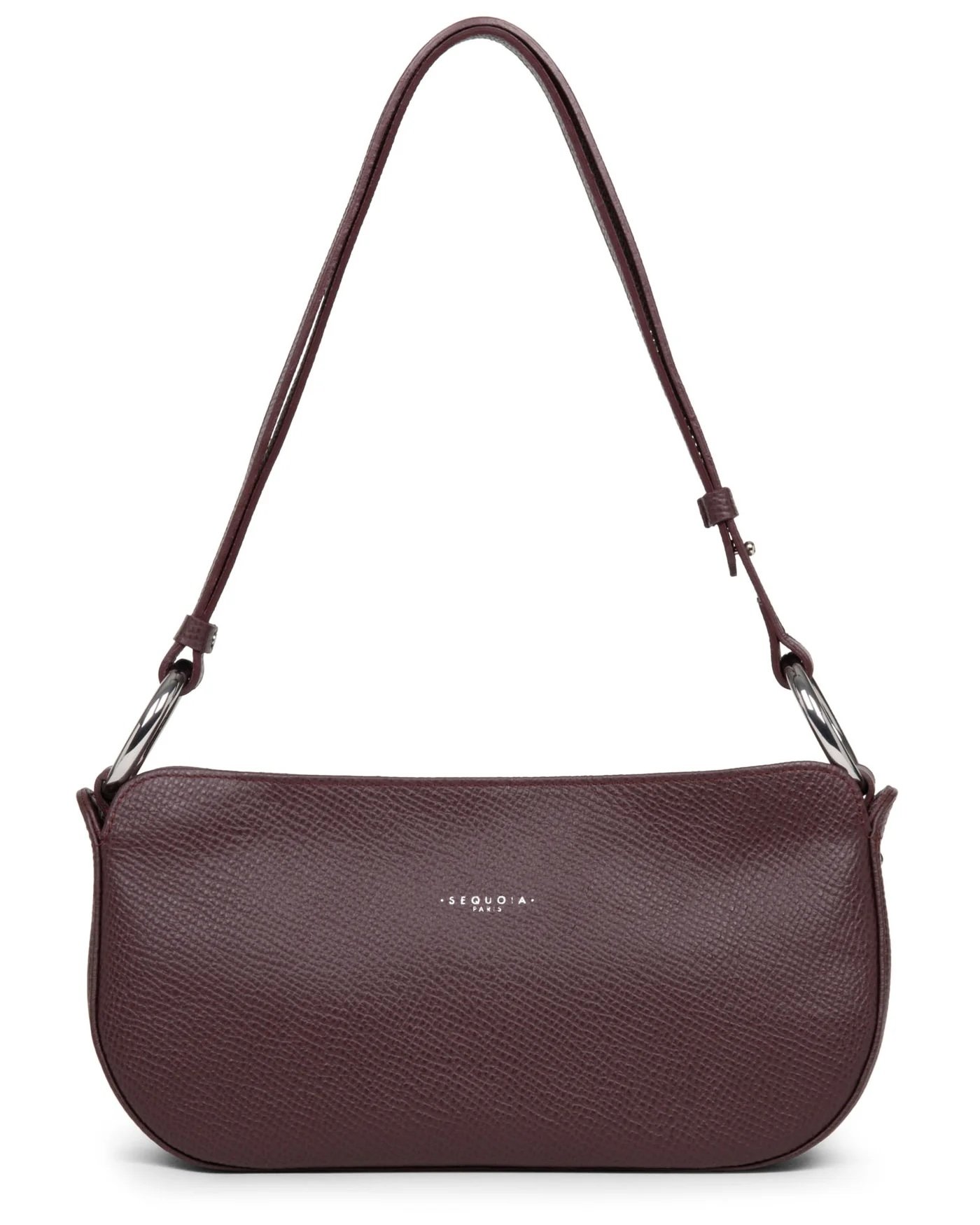 Bolso baguette de cuero Sequoia