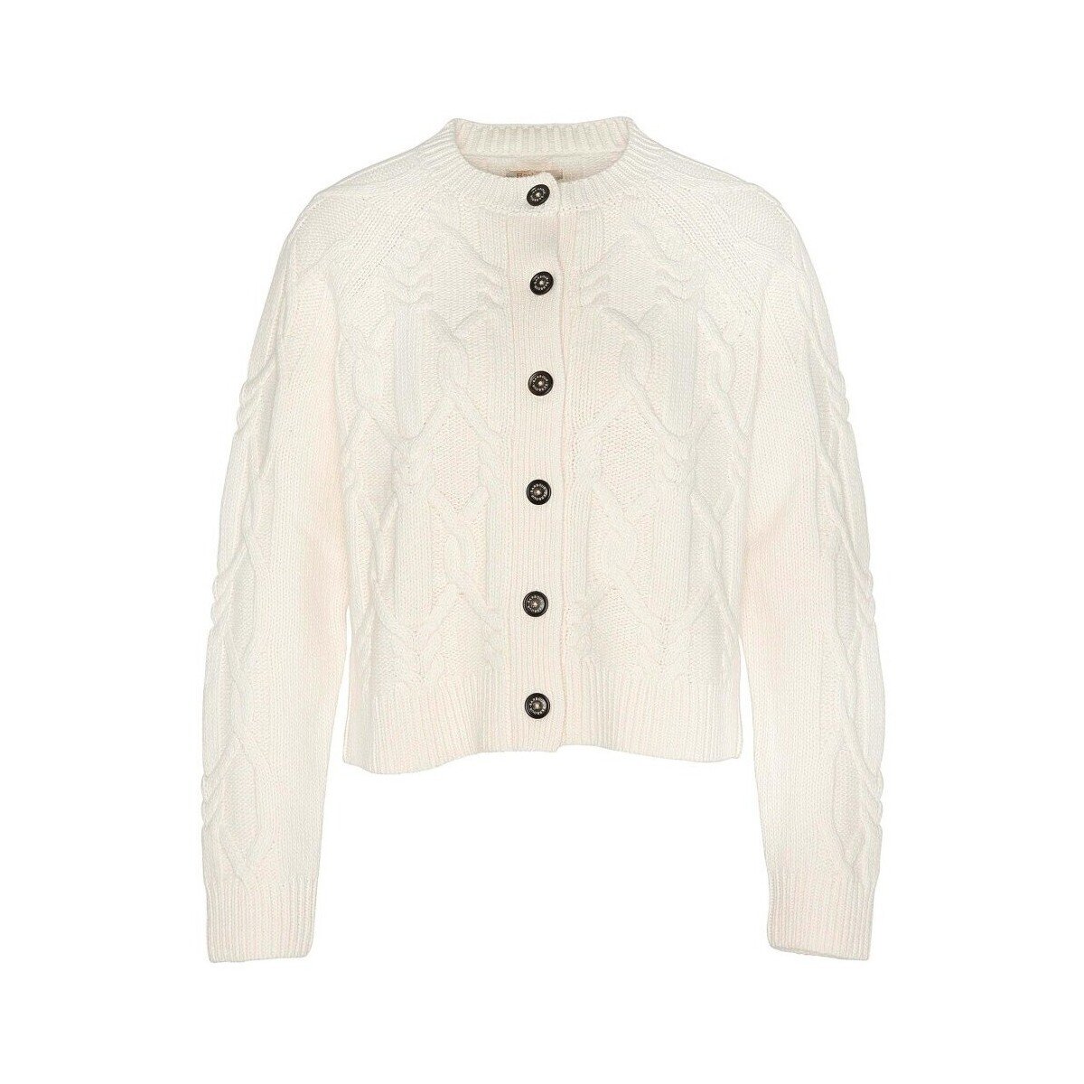 Cárdigan blanco tejido Barbour