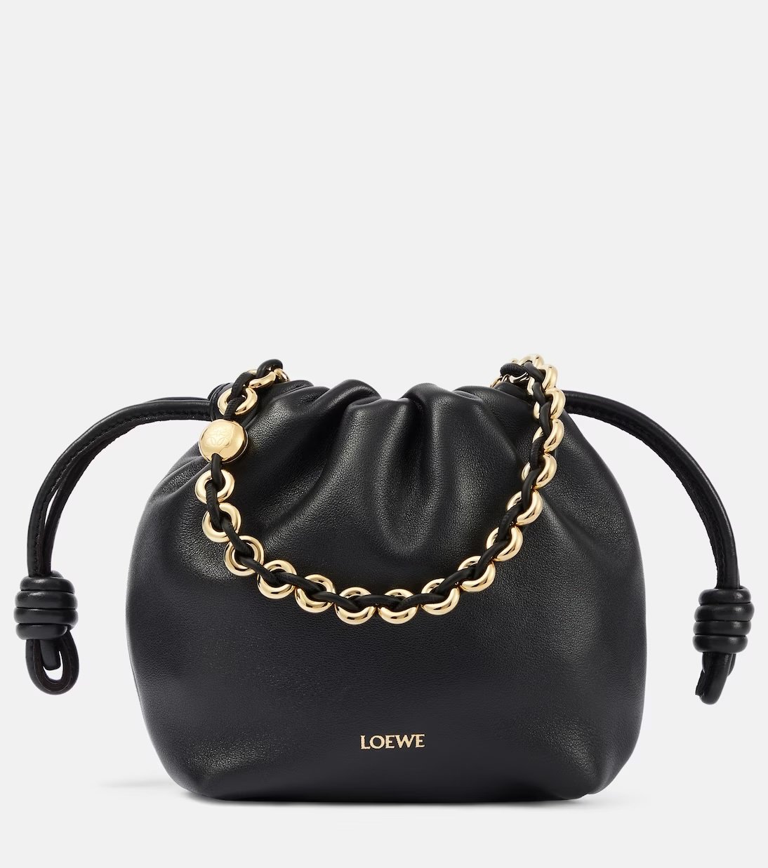 Bolso Flamenco LOEWE negro de cuero