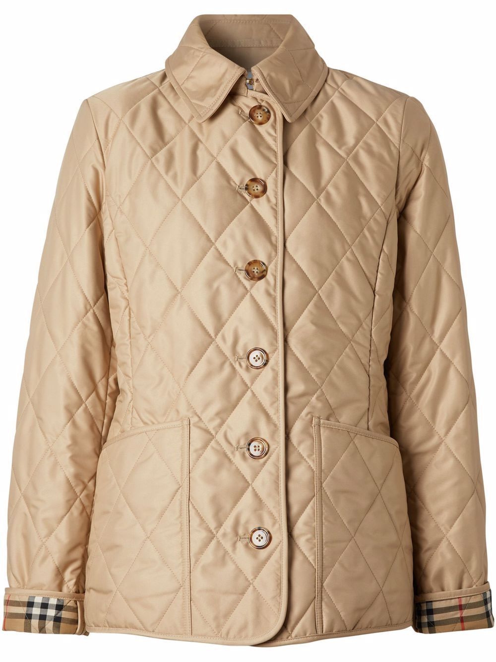 Chaqueta acolchada beige Burberry