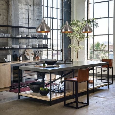 8 idees pour adopter la tendance metal dans son interieur en 2025 Table en metal Modalova