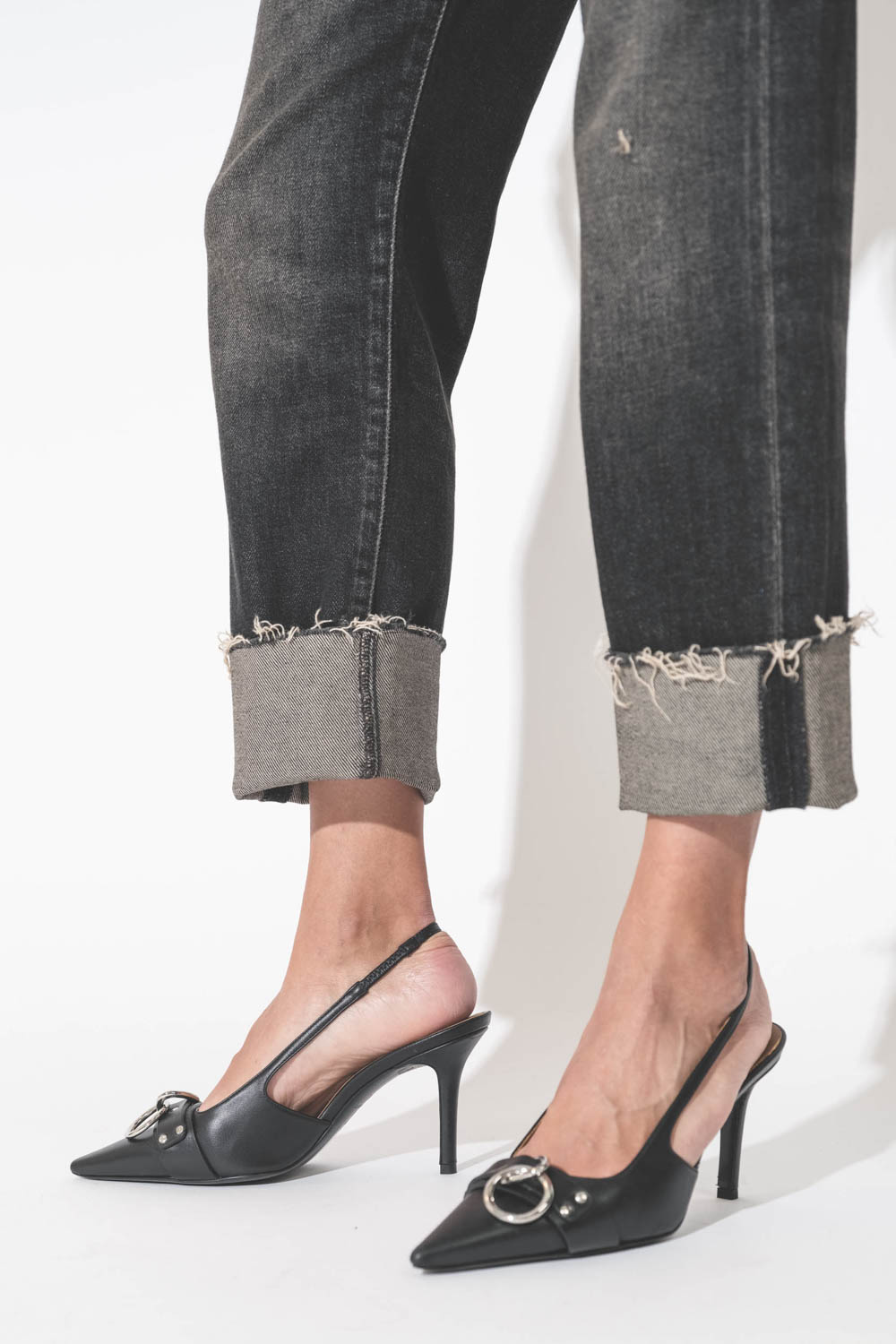 MODALOVA escarpins denim guide duo casual chic ultime jean boyfriend escarpins sling back