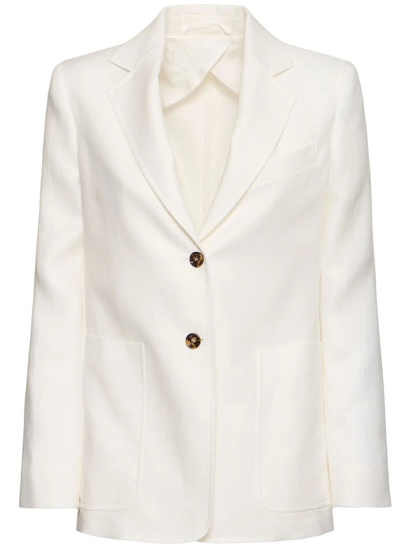 Chaqueta de blazer blanca lino mujer Max Mara