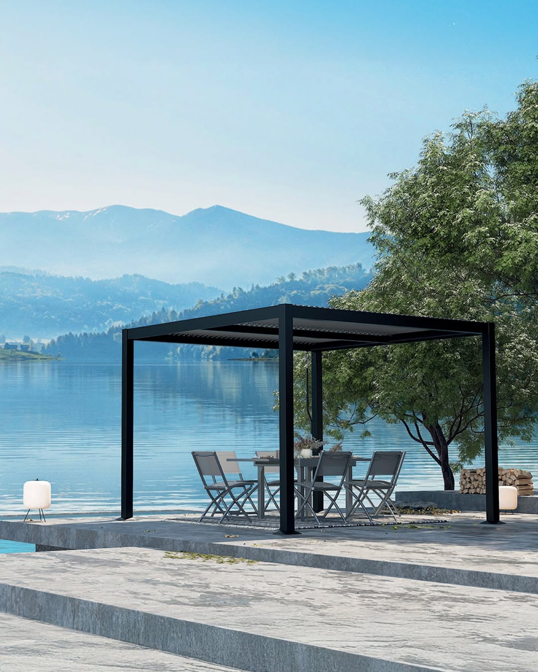 El refinamiento de una terraza pensada como un jardín secreto 4 La sombra como elemento de estilo la elegancia de una pergola bien integrada El refinamiento de una terraza pensada como un jardin secreto Modalova