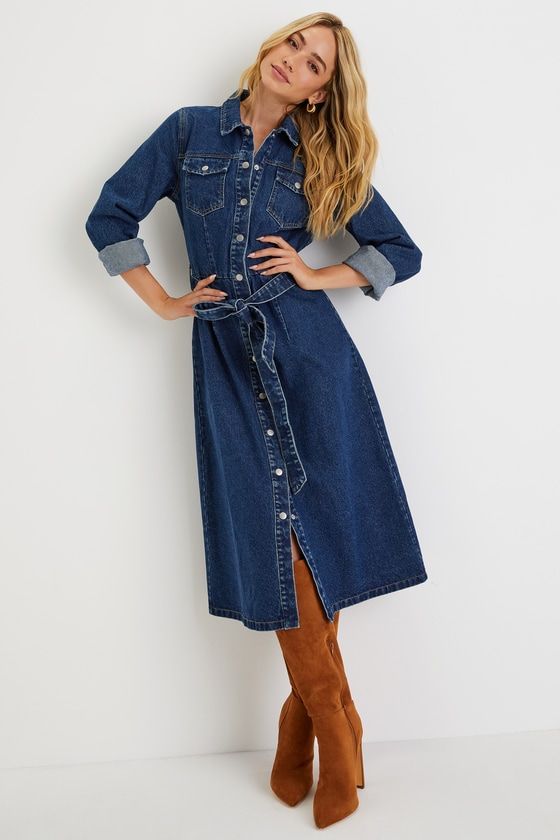 Denim contemporaneo el vaquero que se redefine Las armonias del invierno vestidos botas y abrigos Modalova