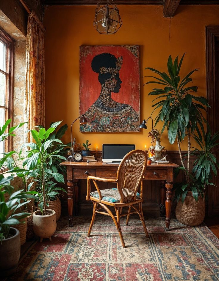 Estética Afrohemian decoración interior tendencia 2026