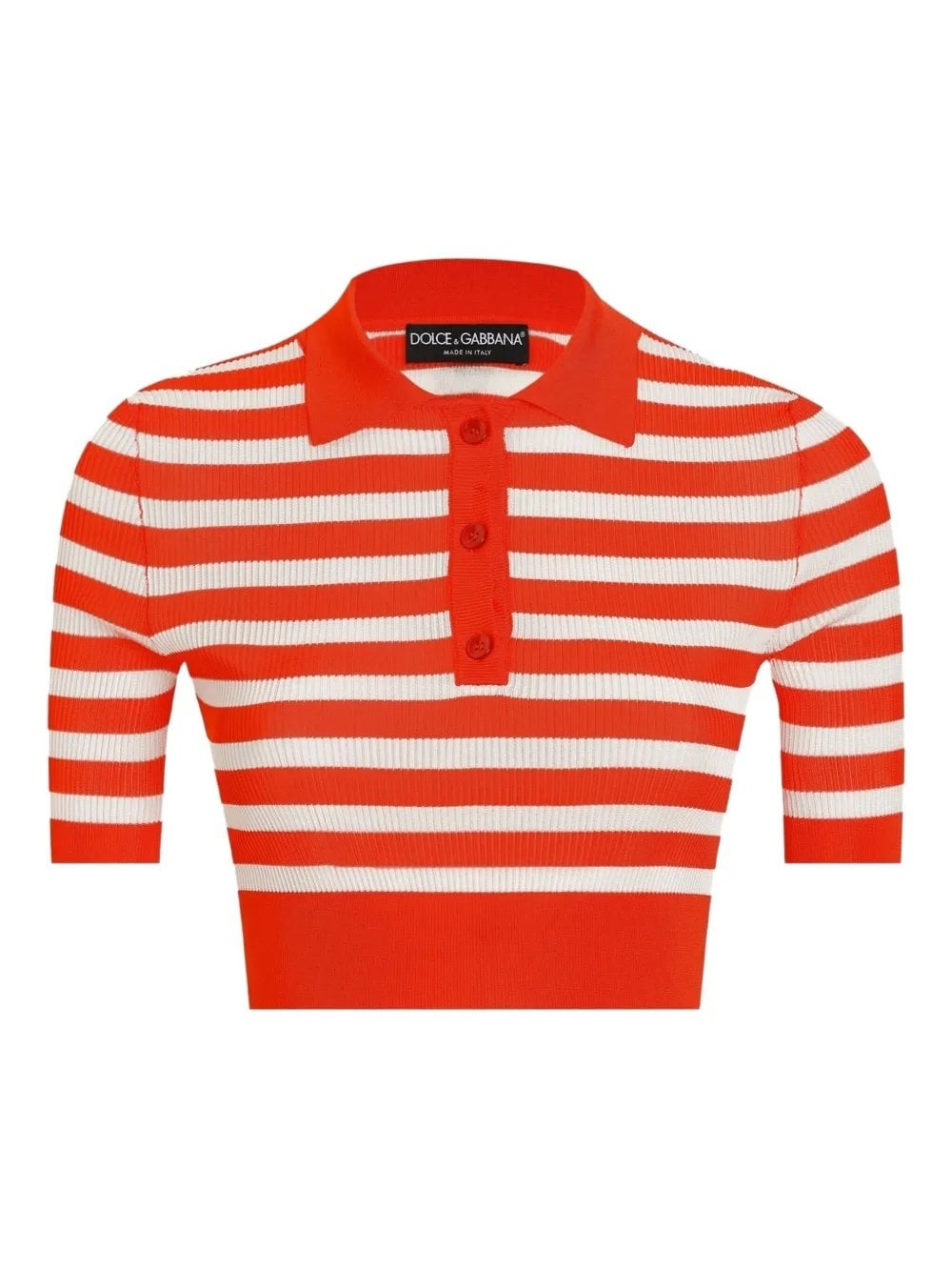 Polo a rayas rojo Dolce & Gabbana