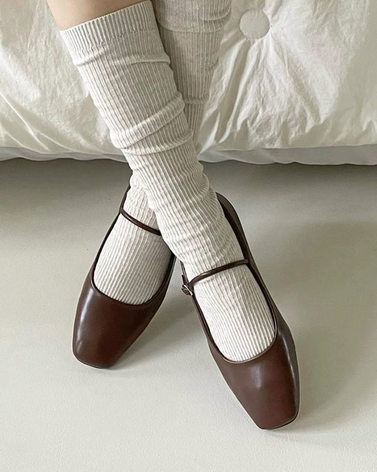 Ballet flats Mary Jane de cuero