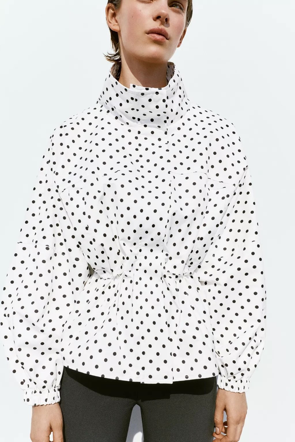 Veste à col à pois Pull & Bear