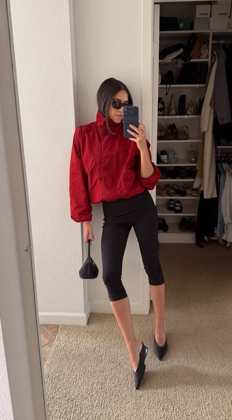 Look con pantalón capri ciclista