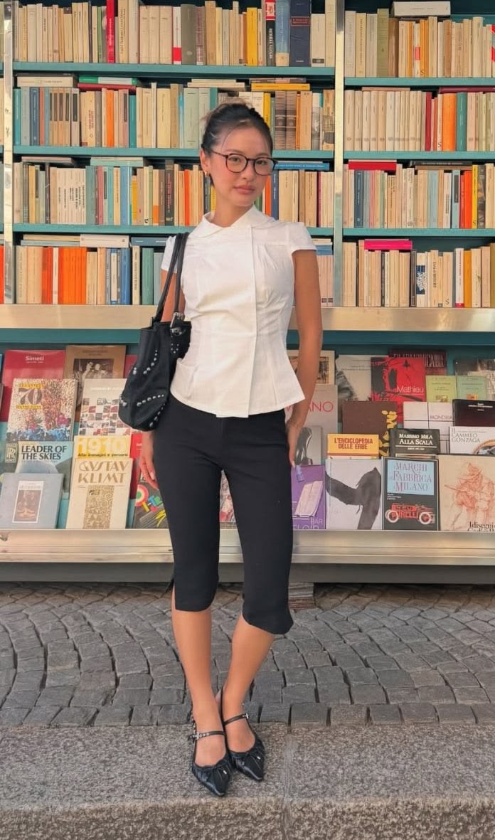 Look casual pantalones capri